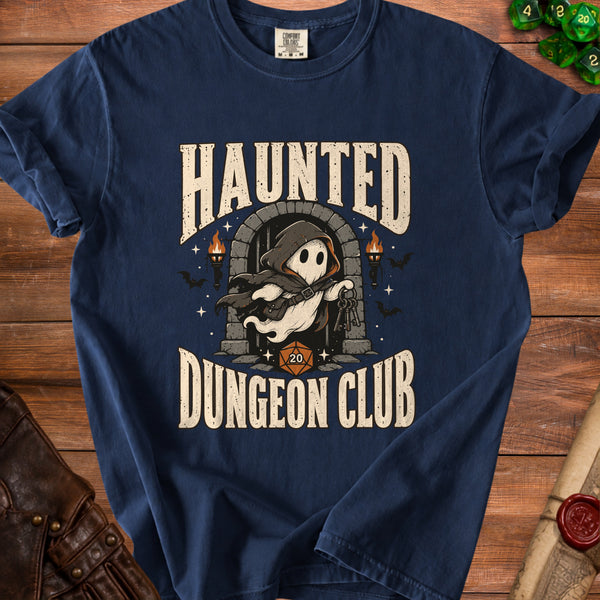 Haunted Dungeon T-Shirt in True Navy