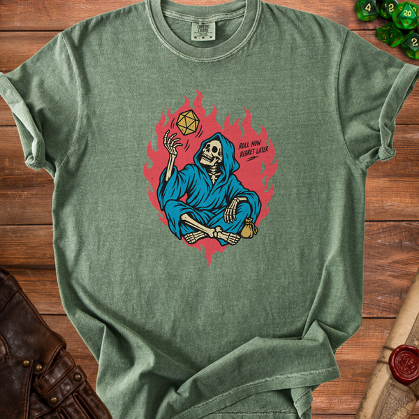 Roll Regret T-shirt in Moss