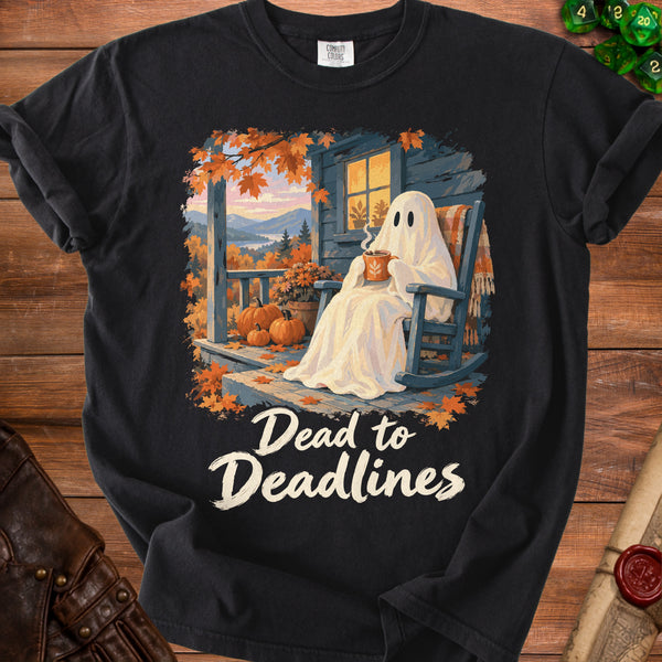 Dead to Deadlines T-shirt in Black