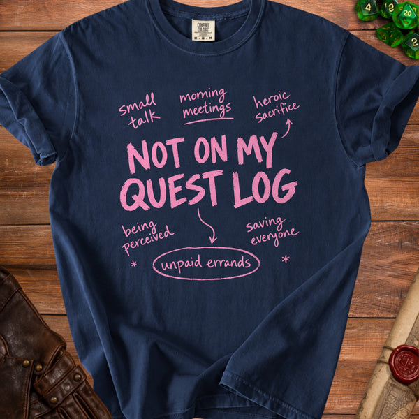 Quest Log XP T-Shirt in True Navy