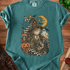 Frog wizard with moon, pumpkin, mushrooms, and "Side Quest" text.