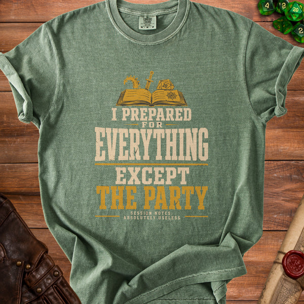 Prepared Party T-Shirt in Moss