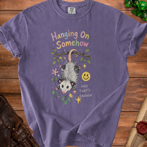 Hanging On T-shirt in Grape