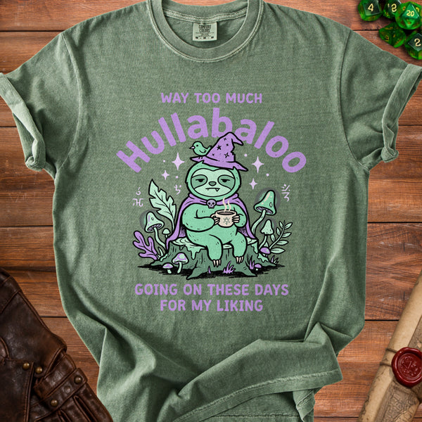 Hullabaloo Sloth T-Shirt in Moss