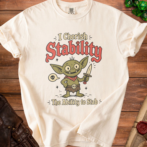 Stability Goblin T-shirt in Ivory