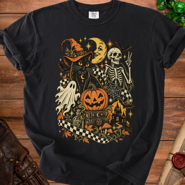 Vintage Halloween T-Shirt in Black