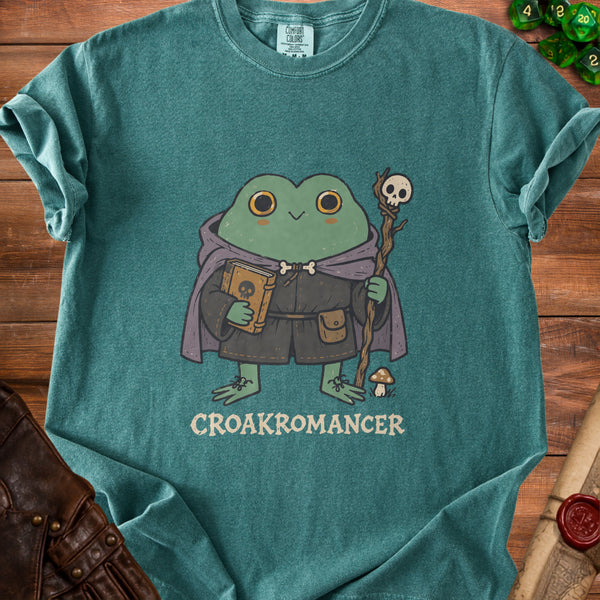 Croakromancer T-Shirt in Blue Spruce