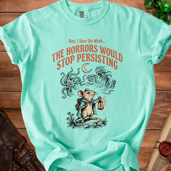 Horrors Persisting T-shirt in Island Reef