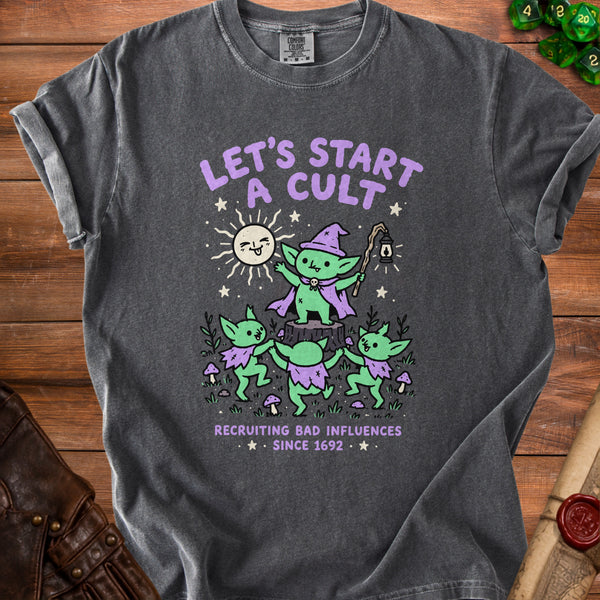 Goblin Cult Questionable Choices T-Shirt in Pepper