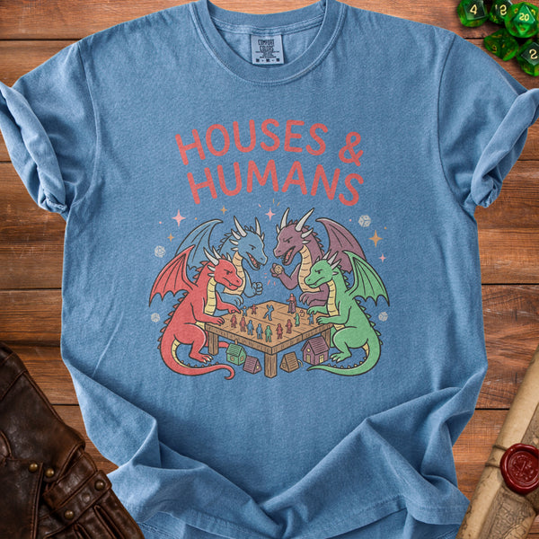 Houses & Humans Micro-Universe T-Shirt in Blue Jean
