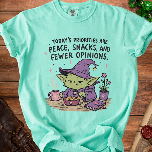 Fewer Opinions T-Shirt in Island Reef