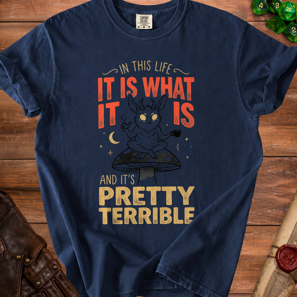 Terrible Life T-shirt in True Navy