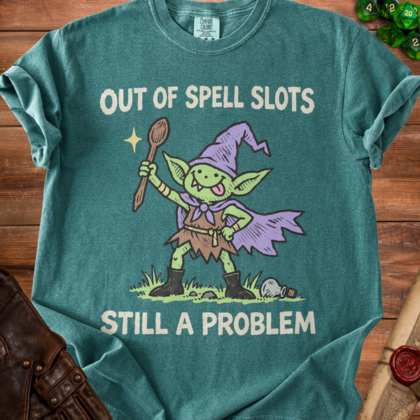 Goblin Wizard Maximum Chaos T-Shirt in Blue Spruce