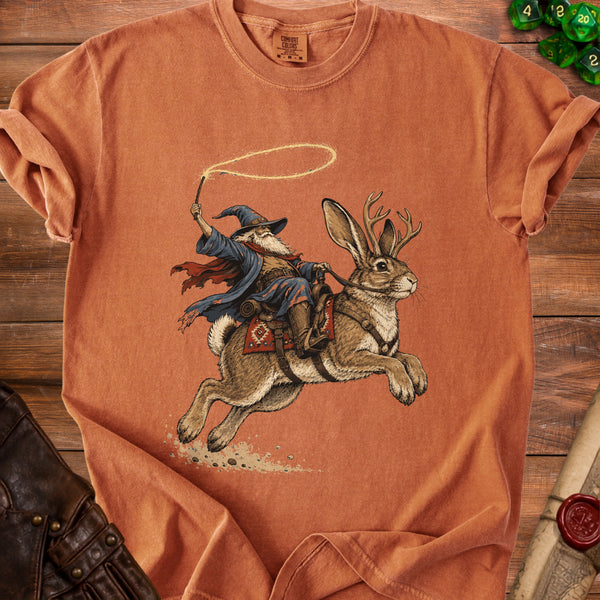 Jackalope Wizard T-Shirt in Yam