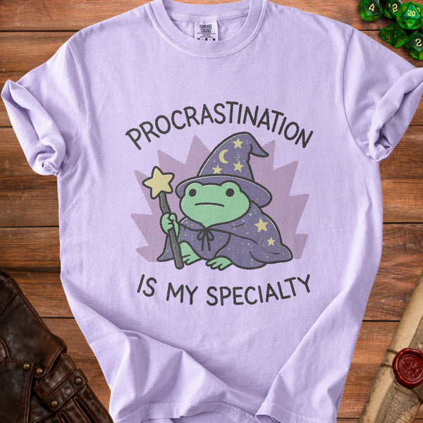 Frog Wizard T-Shirt in Orchid