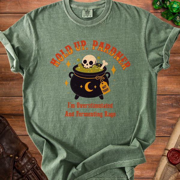 Hold Up T-Shirt in Moss
