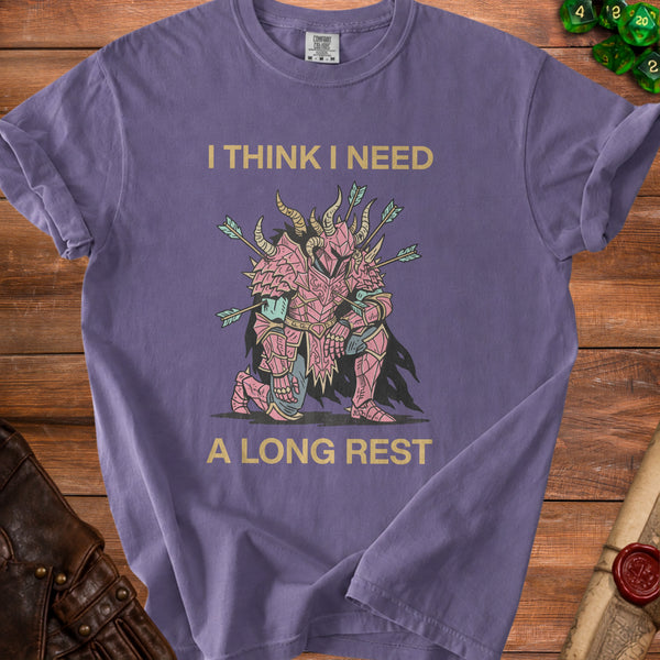 Long Rest Daily Battle T-Shirt in Grape