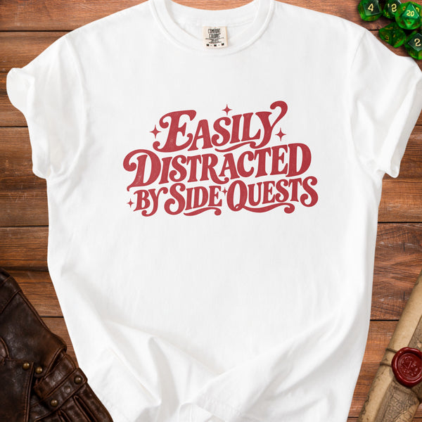 Retro Side Quests T-Shirt in White