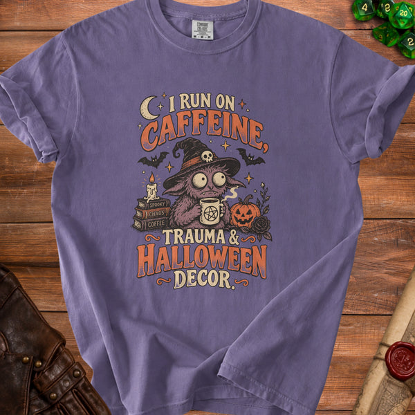 Caffeine Trauma T-Shirt in Grape