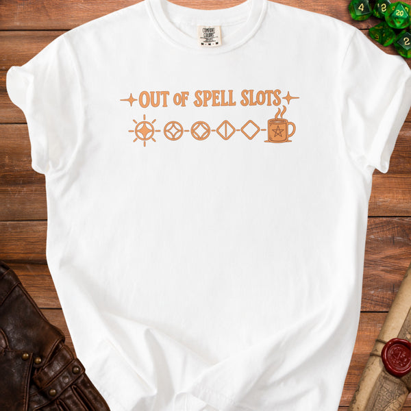 Spell Slots T-Shirt in White