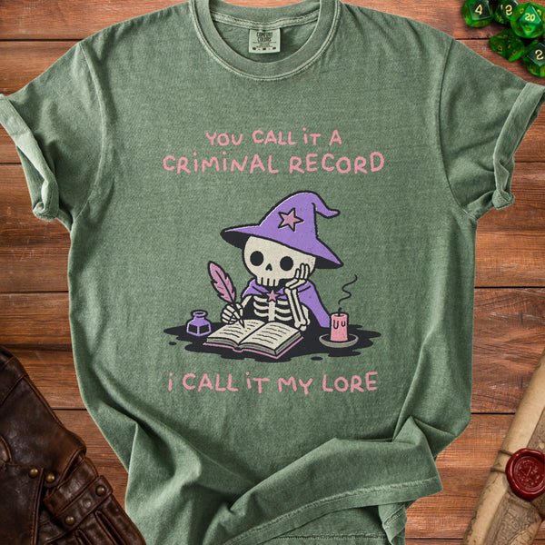 My Lore Story Reimagined T-Shirt in Moss
