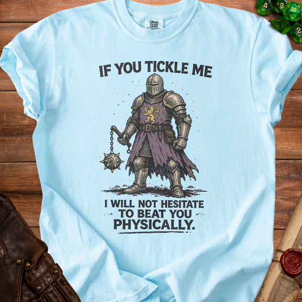 Tickle Me Knight T-Shirt in Chambray