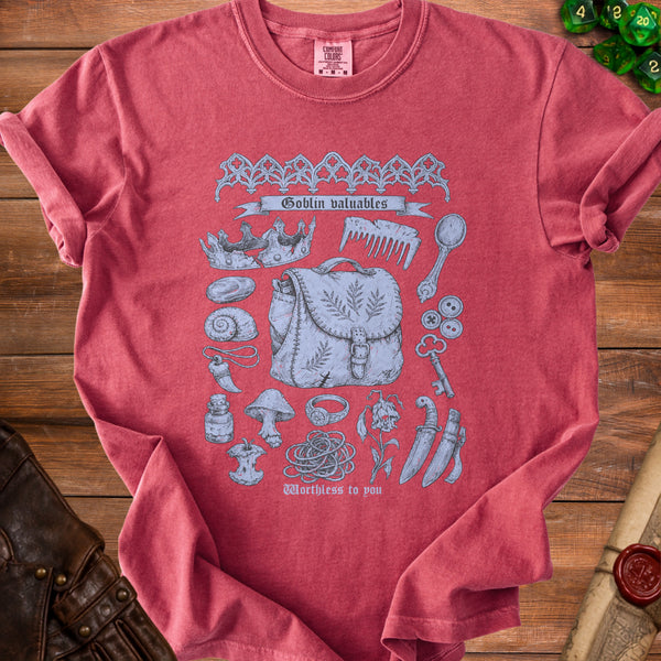 Goblin Valuables T-Shirt in Crimson