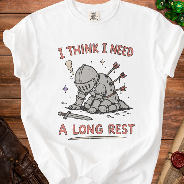 Long Rest Knight's Respite T-Shirt in White