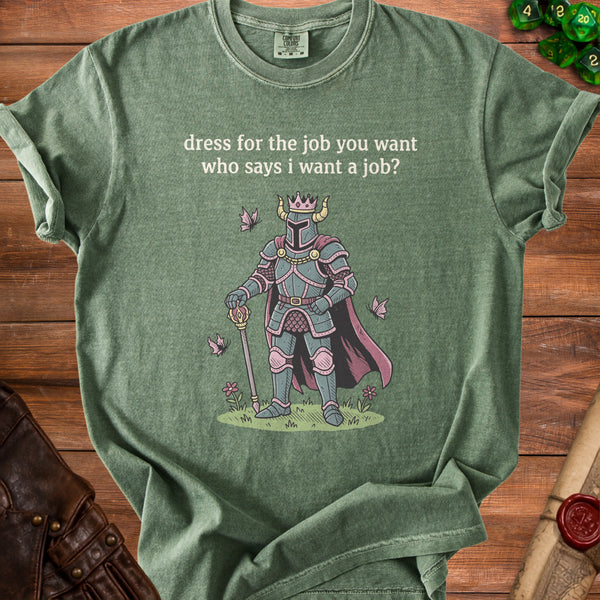 No Job Knight T-shirt in Moss