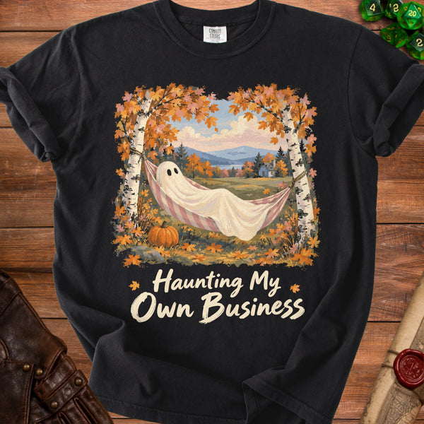 Cozy Ghost T-Shirt in Black