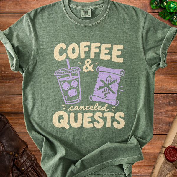 Canceled Quests T-shirt in Moss