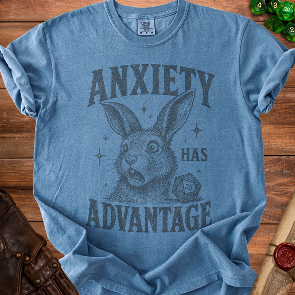 Anxiety Advantage T-Shirt in Blue Jean