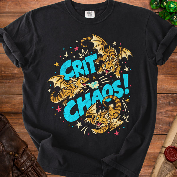 Crit Chaos T-Shirt in Black