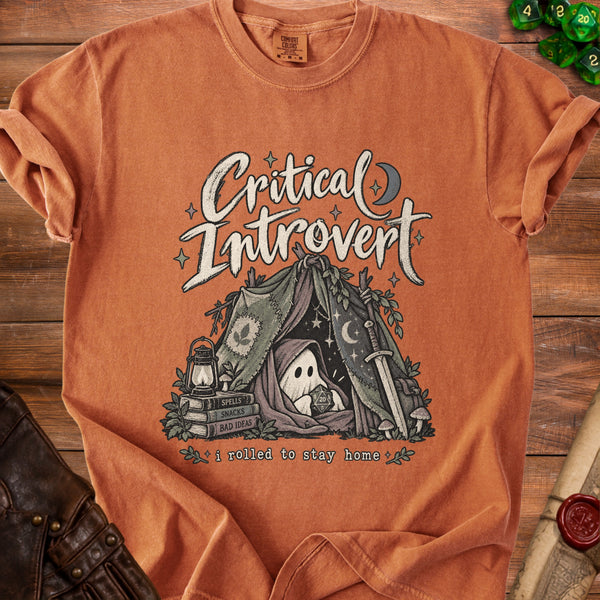 Critical Introvert T-Shirt in Yam