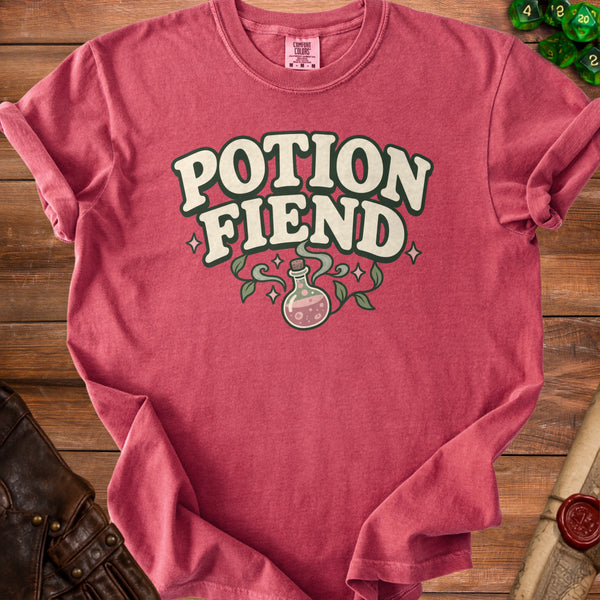 Potion Fiend T-Shirt in Crimson