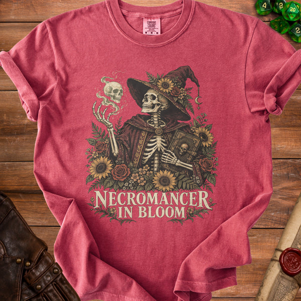 Necromancer Bloom T-Shirt in Crimson