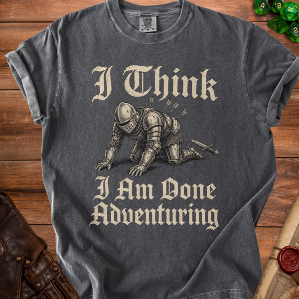 Weary Knight Adventurer's Tale T-Shirt in Pepper