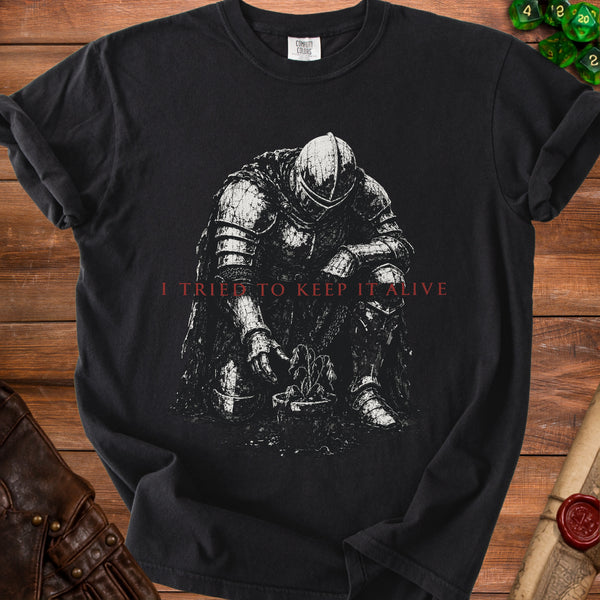 Fallen Knight Enduring Vigil T-Shirt in Black