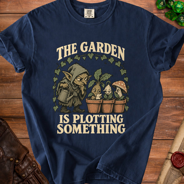 Plotting Garden T-Shirt in True Navy