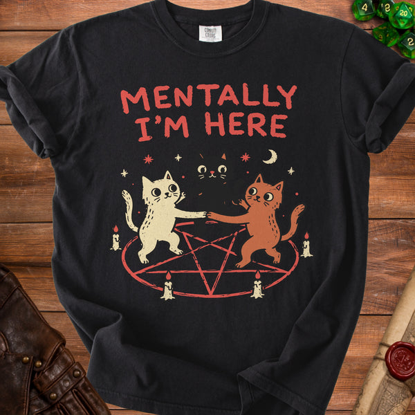 Mentally Here Summoning Peace T-Shirt in Black