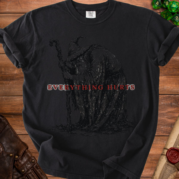 Everything Hurts T-Shirt in Black
