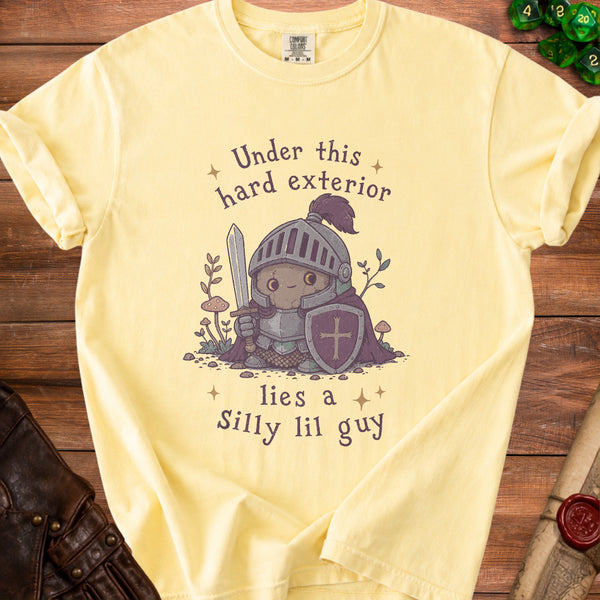 Silly Knight Lil Guy Within T-Shirt in Butter