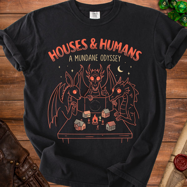 Houses & Humans Mundane Odyssey T-Shirt in Black