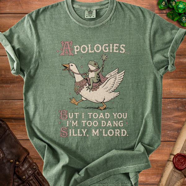 Silly M'Lord Royal Decree T-Shirt in Moss
