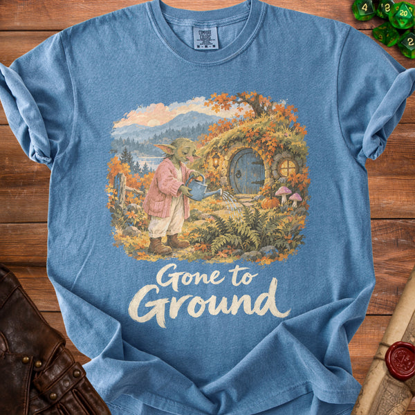 Gone to Ground T-Shirt in Blue Jean