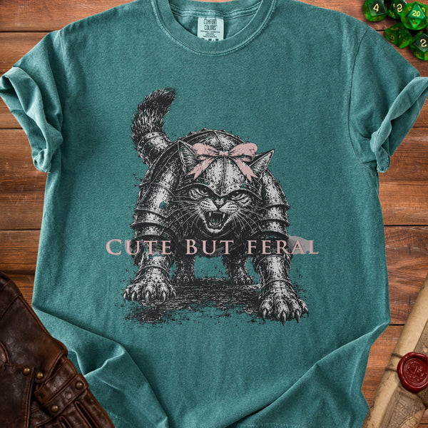 Cute Feral T-Shirt in Blue Spruce