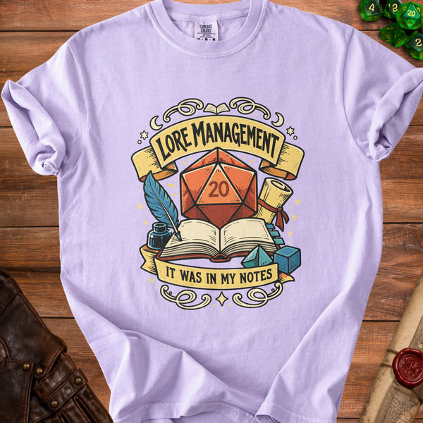 Lore Management T-Shirt in Orchid