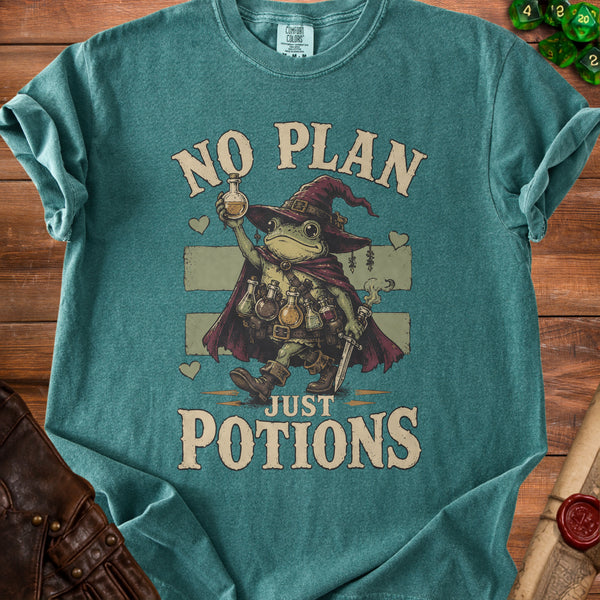 Potion Frog T-Shirt in Blue Spruce