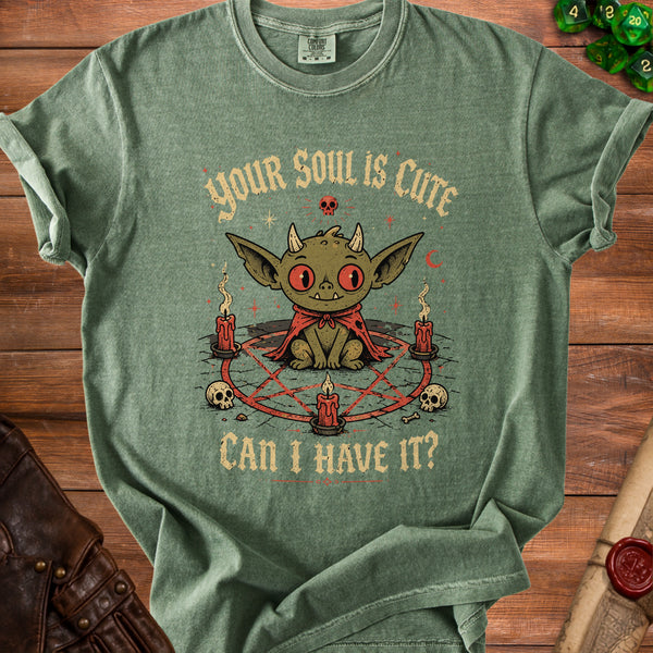 Cute Devil T-Shirt in Moss