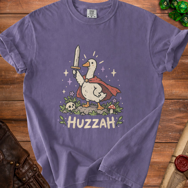 Huzzah Goose T-shirt in Grape